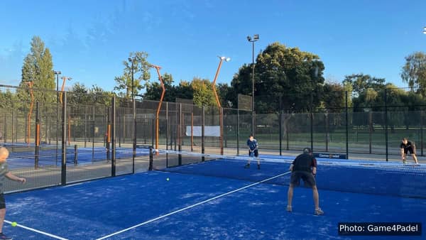 The new Game4Padel courts at App Frod Sports Club, Scunthorpe